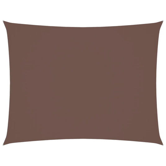 Vidaxl zonnescherm rechthoekig 5x7 m oxford stof bruin