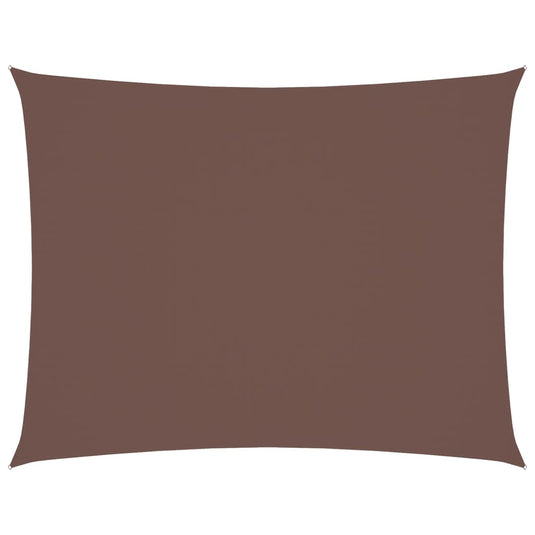 Vidaxl zonnescherm rechthoekig 6x8 m oxford stof bruin