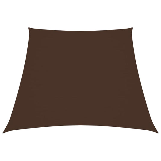 Vidaxl zonnescherm trapezium 3 4x3 m oxford stof bruin