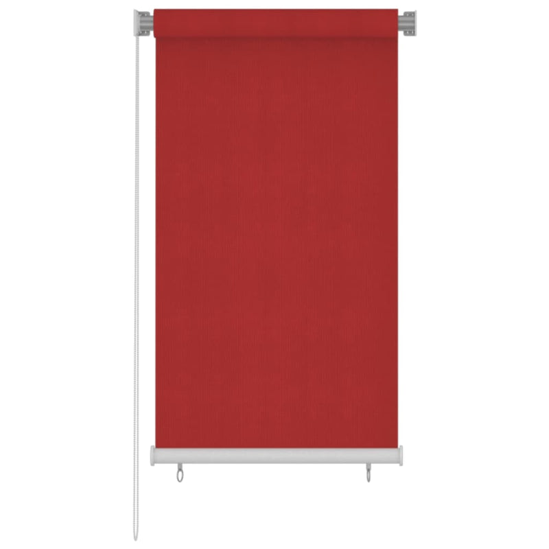 Load image into Gallery viewer, VidaXL Rolgordijn voor buiten 80x140 cm HDPE rood
