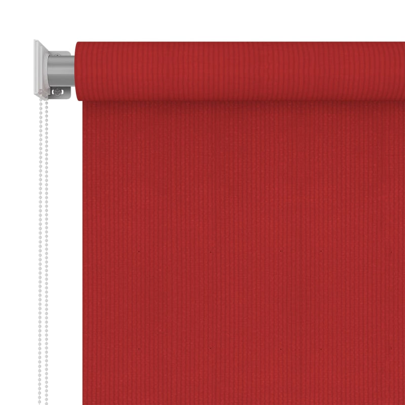 Load image into Gallery viewer, VidaXL Rolgordijn voor buiten 80x140 cm HDPE rood
