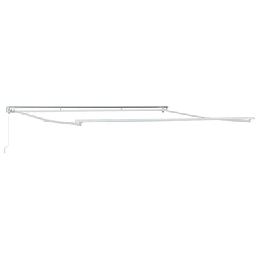 Vidaxl zijde frame wit 400 × 350 cm aluminium
