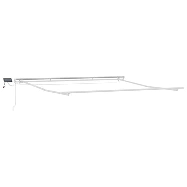 Vidaxl zijde frame met led-striplichten wit 400 × 350 cm aluminium