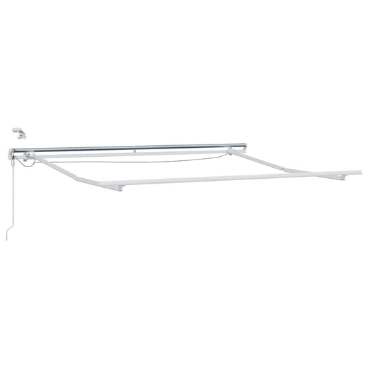 Vidaxl zijde frame met led-striplichten wit 350 x 250 cm aluminium