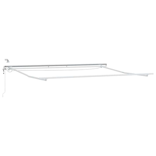 Vidaxl zijde frame met led-striplichten wit 400 × 300 cm aluminium
