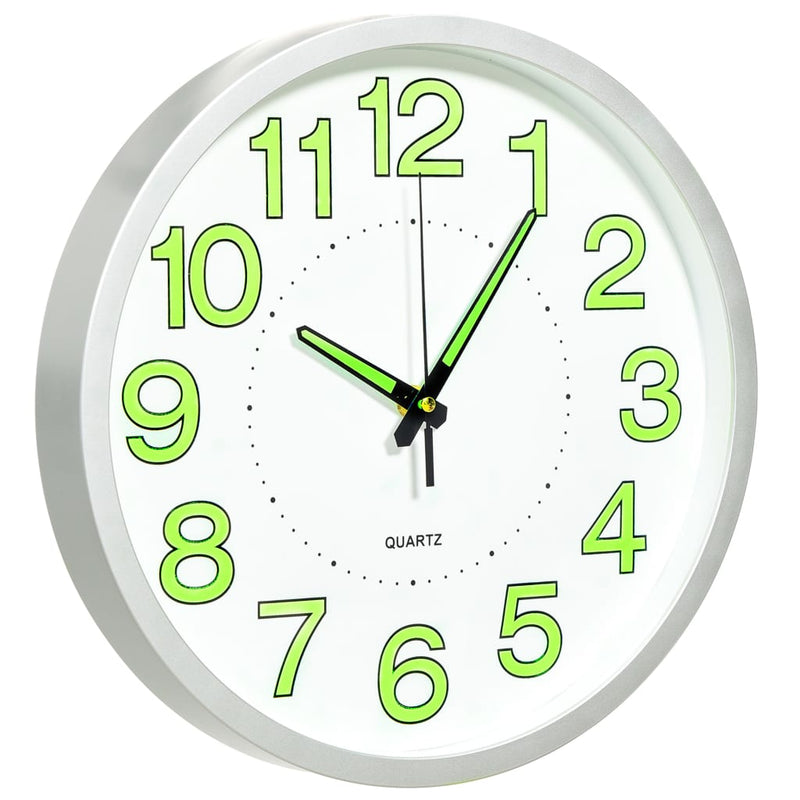 Load image into Gallery viewer, Vidaxl wandklok lichtgevend 30 cm wit
