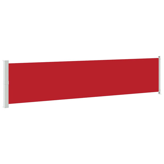 Vidaxl tuinscherm uittrekbaar 140x600 cm rood