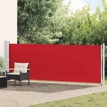 Vidaxl tuinscherm uittrekbaar 140x600 cm rood