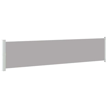 Vidaxl tuinscherm uittrekbaar 140x600 cm grijs