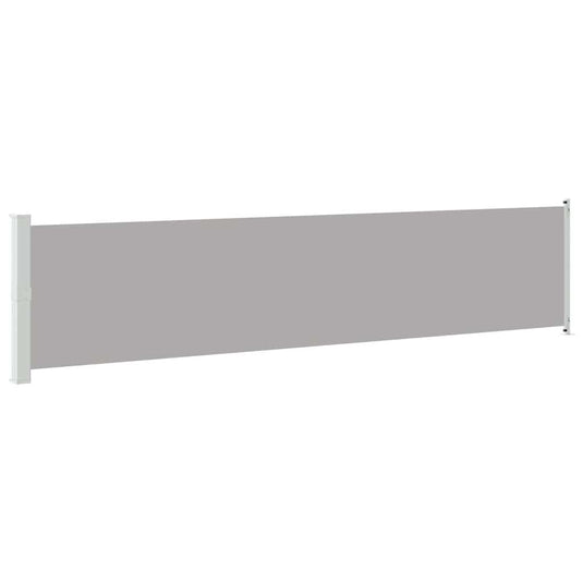 Vidaxl tuinscherm uittrekbaar 140x600 cm grijs