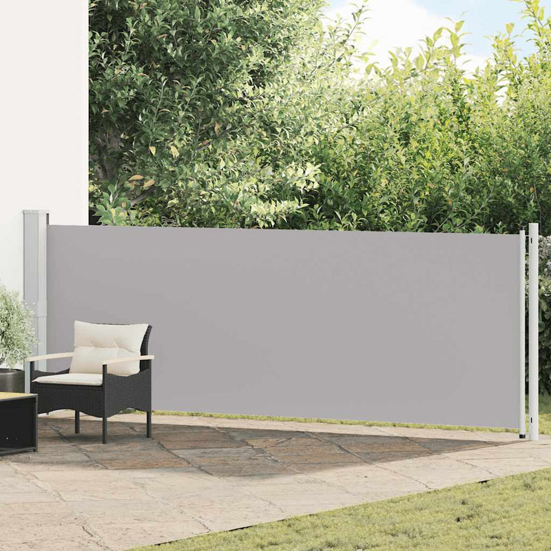 Load image into Gallery viewer, Vidaxl tuinscherm uittrekbaar 140x600 cm grijs
