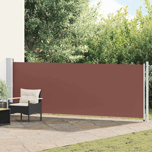 Vidaxl tuinscherm uittrekbaar 140x600 cm bruin
