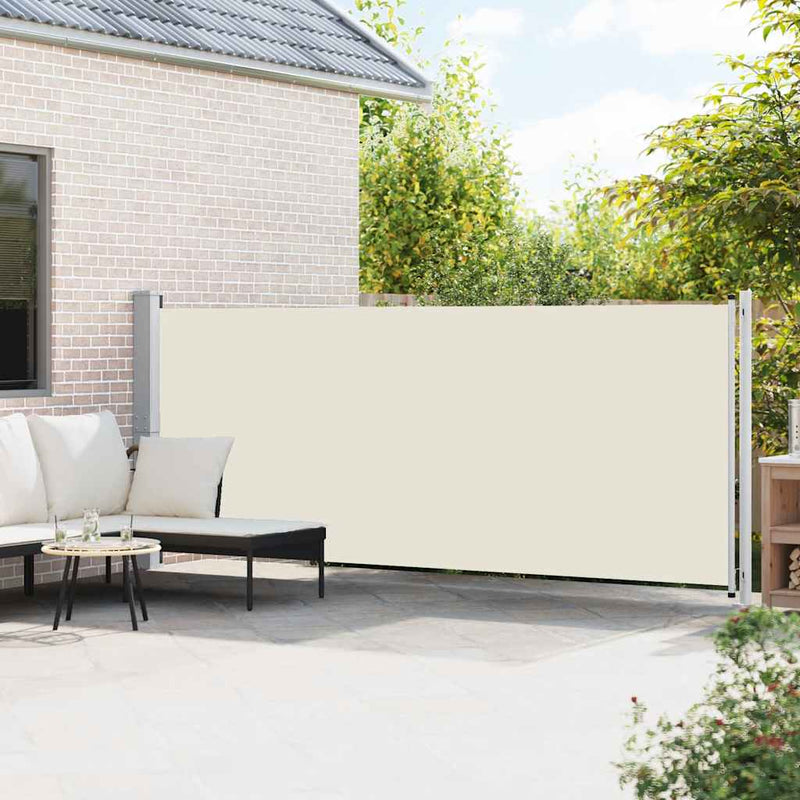 Load image into Gallery viewer, Vidaxl tuinscherm uittrekbaar 600x160 cm crème
