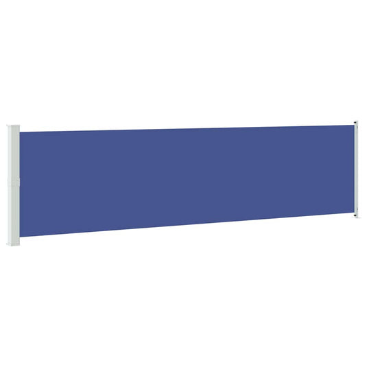 Vidaxl tuinscherm uittrekbaar 600x160 cm blauw