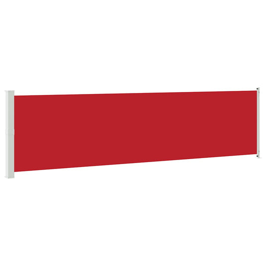 Vidaxl tuinscherm uittrekbaar 600x160 cm rood