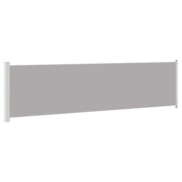 Vidaxl tuinscherm uittrekbaar 600x160 cm grijs