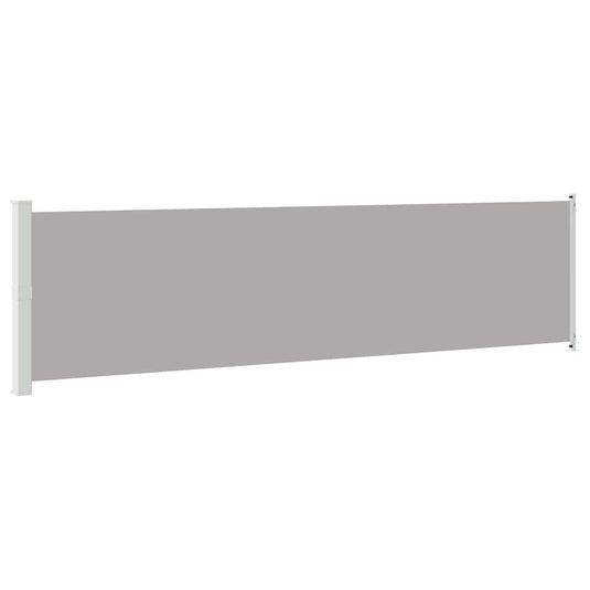 Vidaxl tuinscherm uittrekbaar 600x160 cm grijs