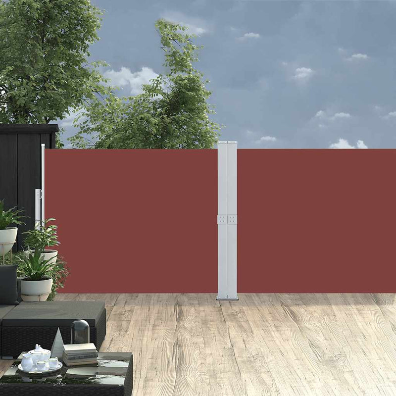 Load image into Gallery viewer, Vidaxl tuinscherm uittrekbaar 140x1200 cm bruin
