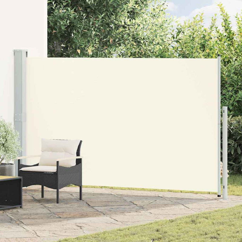 Load image into Gallery viewer, Vidaxl tuinscherm uittrekbaar 180x314 cm crèmekleurig
