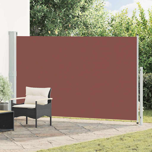 Vidaxl tuinscherm uittrekbaar 180x314 cm bruin