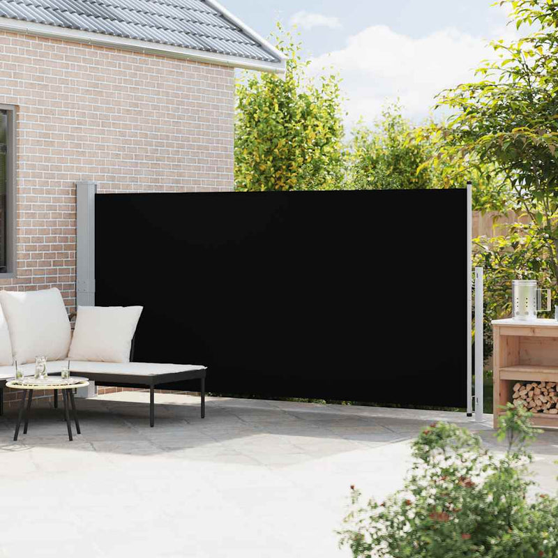 Load image into Gallery viewer, Vidaxl tuinscherm uittrekbaar 180x500 cm zwart
