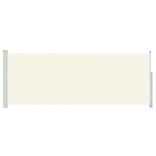 Vidaxl tuinscherm uittrekbaar 180x500 cm crèmekleurig