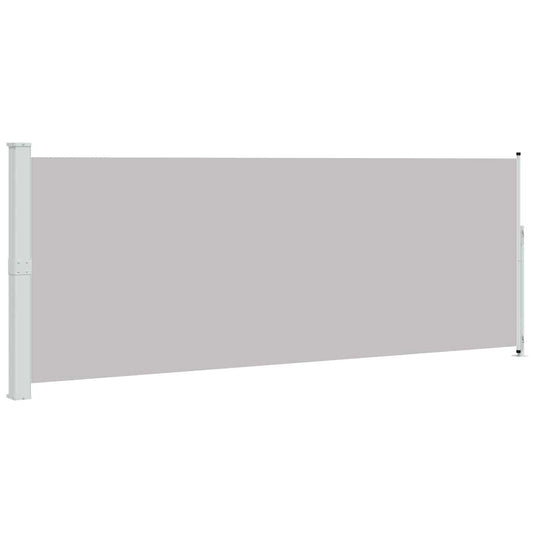 Vidaxl tuinscherm uittrekbaar 180x514 cm grijs