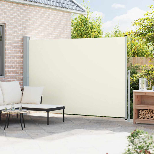 Vidaxl tuinscherm uittrekbaar 200x300 cm crème