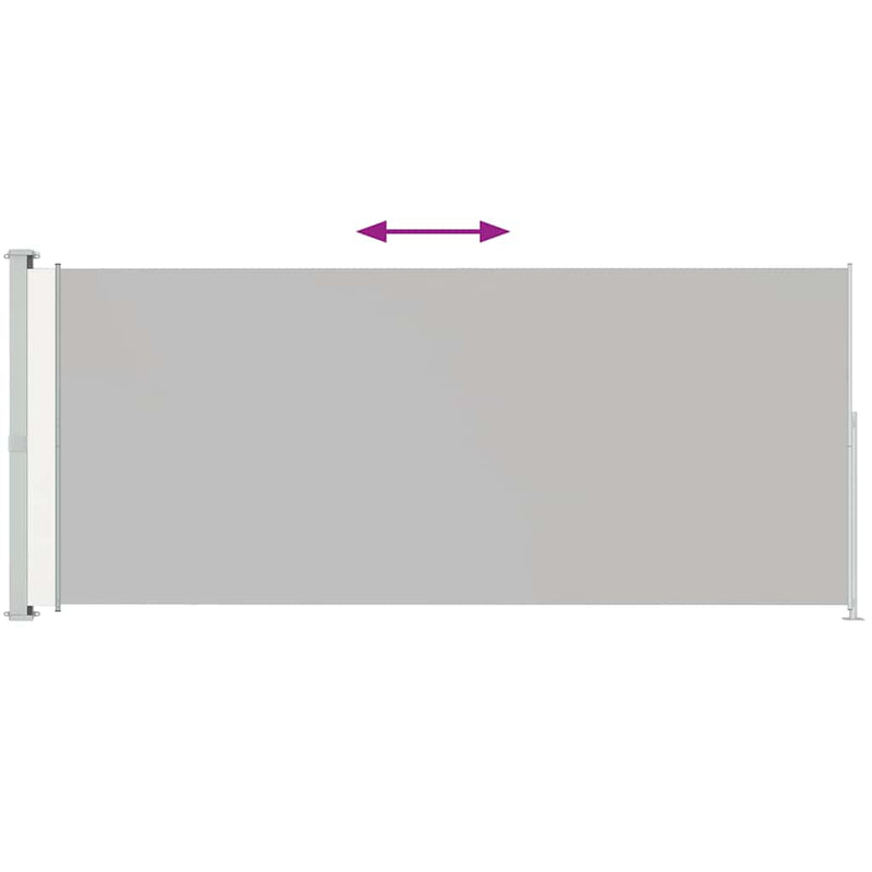 Load image into Gallery viewer, Vidaxl tuinscherm uittrekbaar 200x500 cm crème
