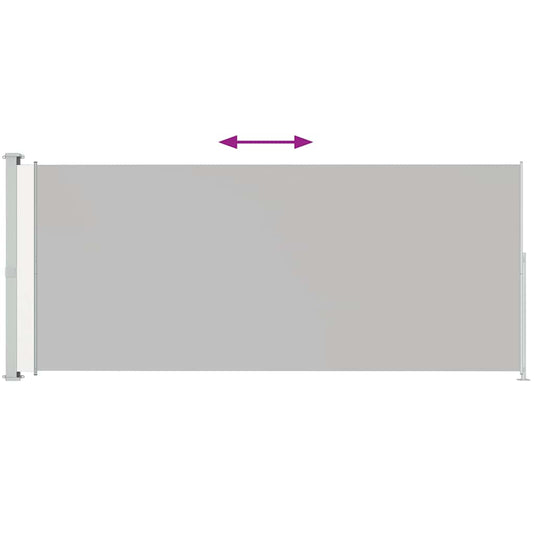 Vidaxl tuinscherm uittrekbaar 200x500 cm crème