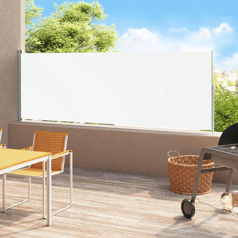 Load image into Gallery viewer, Vidaxl tuinscherm uittrekbaar 200x500 cm crème
