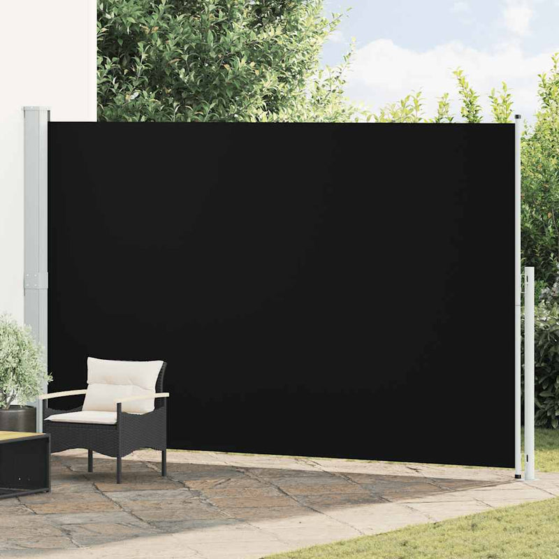 Load image into Gallery viewer, Vidaxl tuinscherm uittrekbaar 220x514 cm zwart

