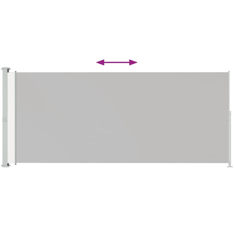Load image into Gallery viewer, VidaXL Tuinscherm uittrekbaar 220x500 cm grijs
