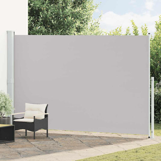 Vidaxl tuinscherm uittrekbaar 220x514 cm grijs