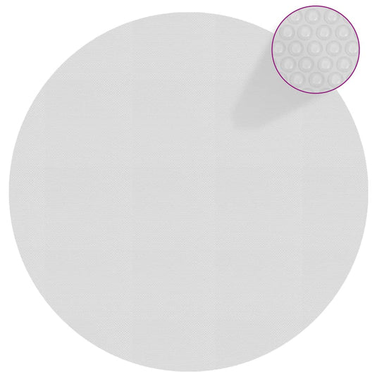 VidaXL Zwembadfolie solar drijvend 356 cm PE grijs