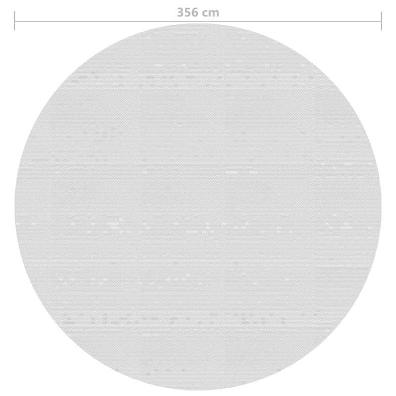Load image into Gallery viewer, VidaXL Zwembadfolie solar drijvend 356 cm PE grijs
