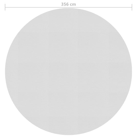 VidaXL Zwembadfolie solar drijvend 356 cm PE grijs