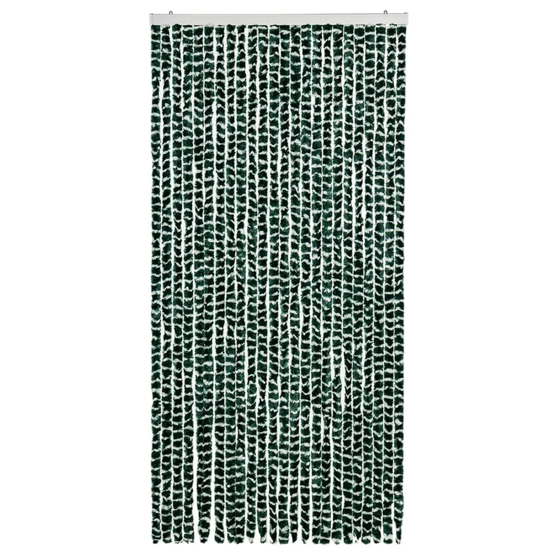 Load image into Gallery viewer, Vidaxl vliegengordijn 100x220 cm chenille groen en wit
