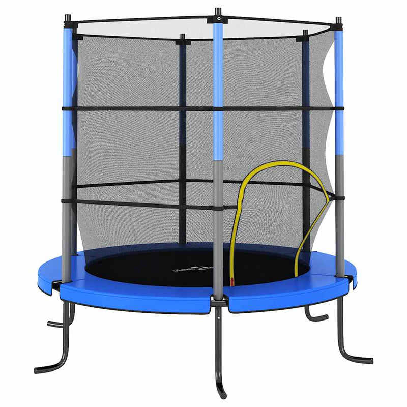 Load image into Gallery viewer, Vidaxl trampoline met veiligheidsnet rond 140x160 cm blauw

