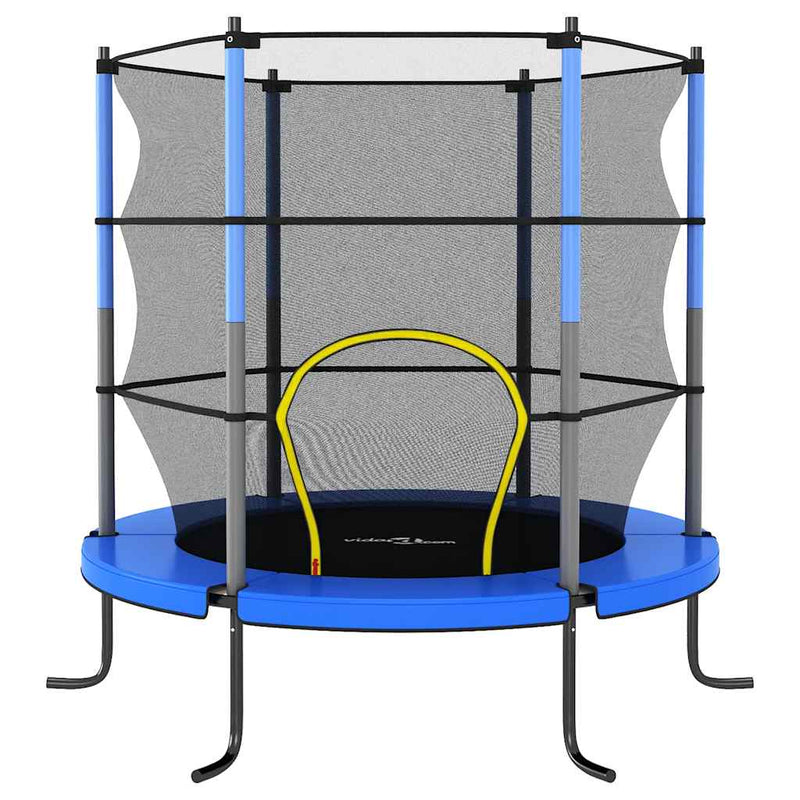 Load image into Gallery viewer, Vidaxl trampoline met veiligheidsnet rond 140x160 cm blauw
