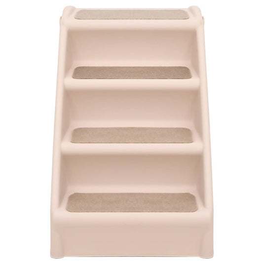 Vidaxl hondentrap inklapbaar 62x40x49,5 cm crème