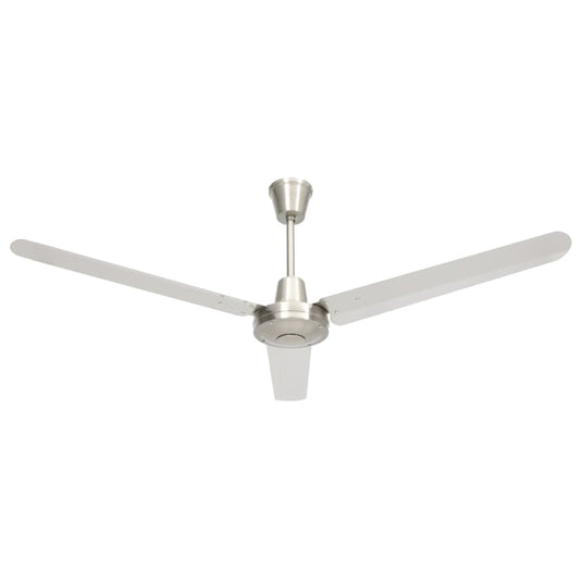 VidaXL Plafondventilator 142 cm zilverkleurig