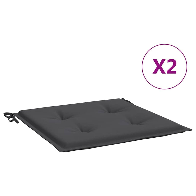 Load image into Gallery viewer, Vidaxl tuinstoelkussens 2 st 40x40x4 cm oxford stof antracietkleurig
