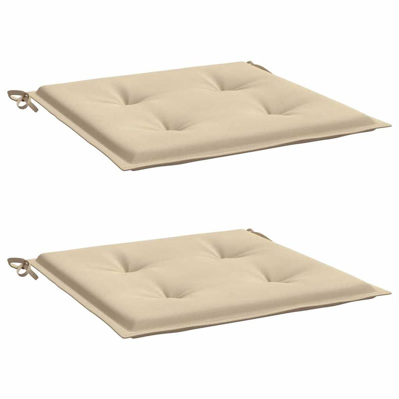 Load image into Gallery viewer, Vidaxl tuinstoelkussens 2 st 40x40x4 cm oxford stof beige
