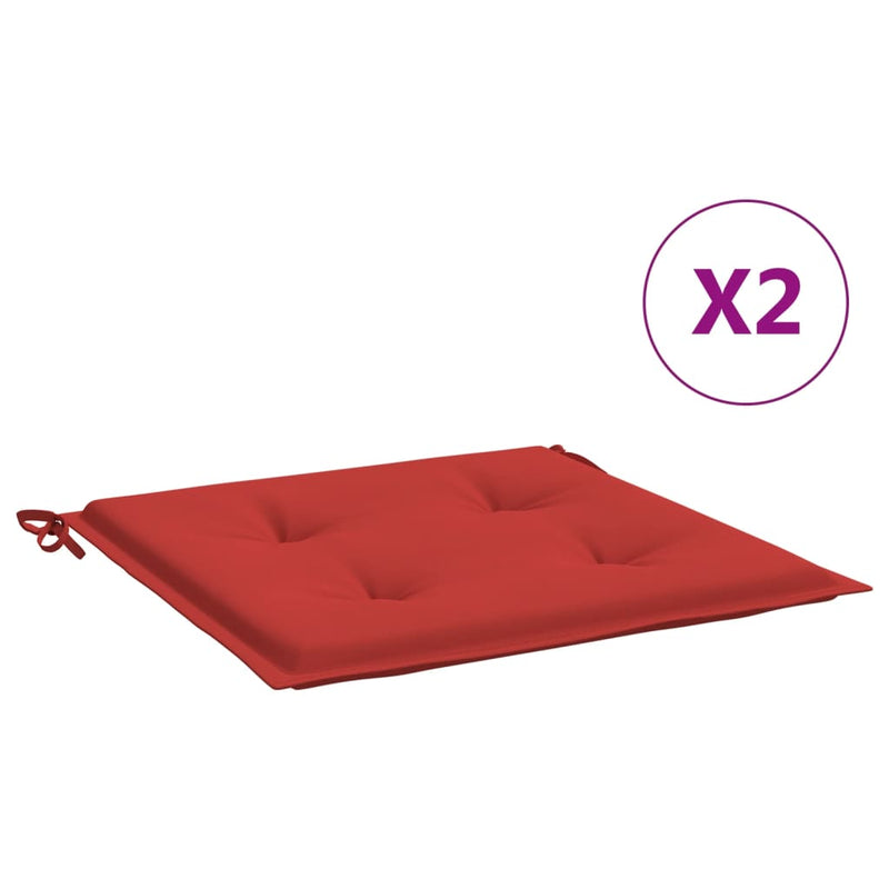 Load image into Gallery viewer, Vidaxl tuinstoelkussens 2 st 40x40x3 cm oxford stof rood
