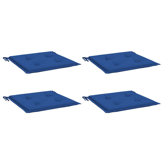 Vidaxl tuinstoelkussens 4 st 40x40x4 cm oxford stof koningsblauw