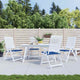 Vidaxl tuinstoelkussens 4 st 40x40x4 cm oxford stof koningsblauw