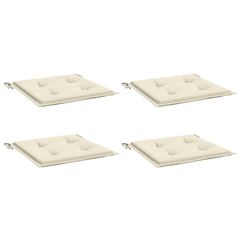 Load image into Gallery viewer, VidaXL Tuinstoelkussens 4 st 50x50x3 cm oxford stof crèmekleurig
