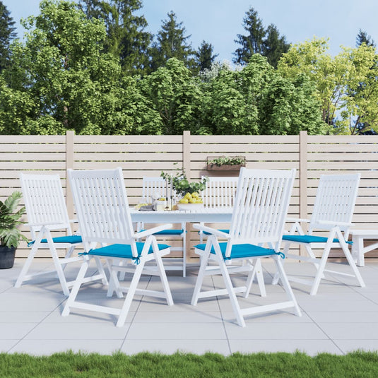 Vidaxl tuinstoelkussens 6 st 50x50x4 cm oxford stof blauw