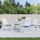 Vidaxl tuinstoelkussens 4 st 50x50x4 cm oxford stof koningsblauw